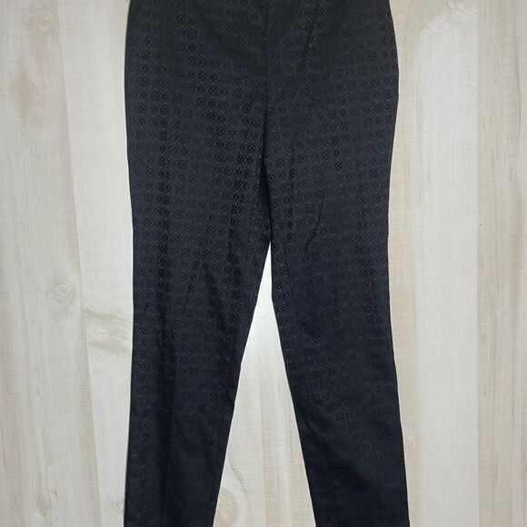 Vince Camuto black patterned pants slacks, size 4 - Picture 5 of 15